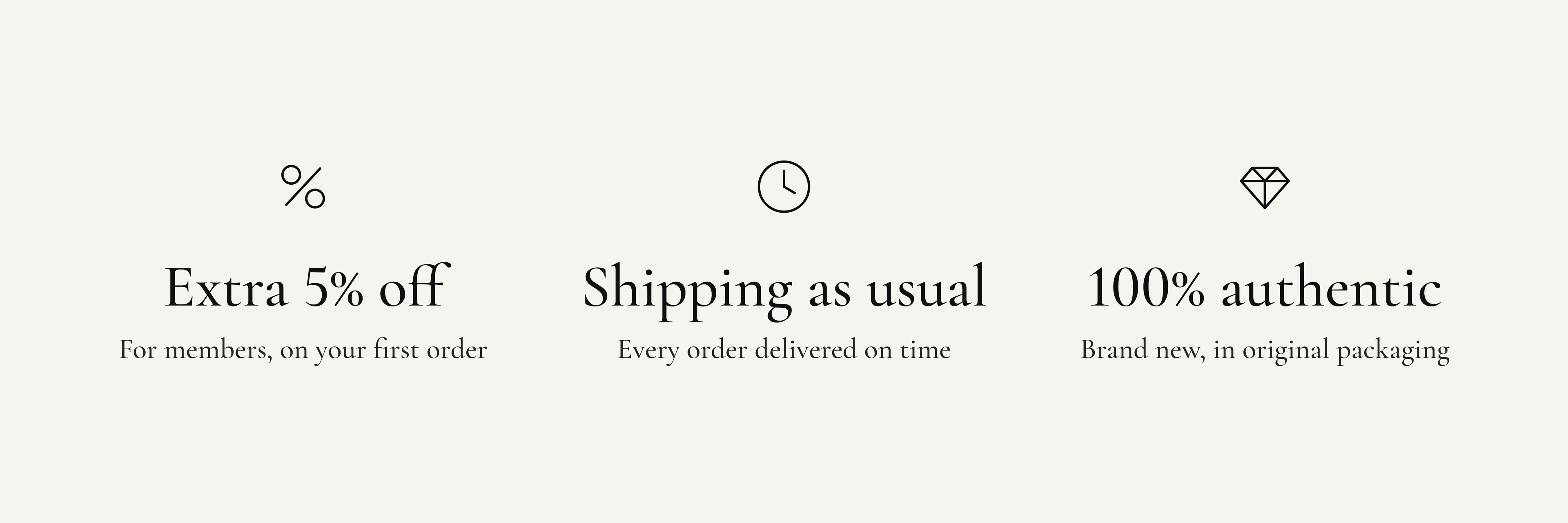 5% OFF First Order