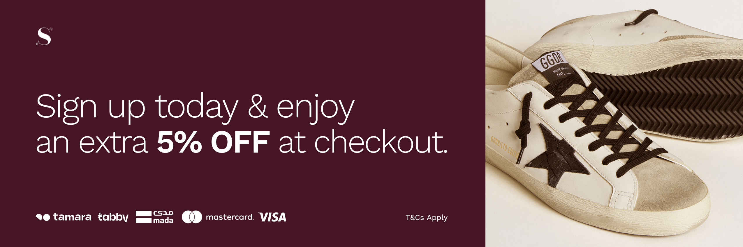 5% OFF First Order